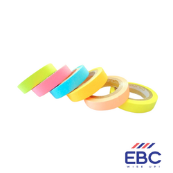 Vibrant Neon Washi Tape Set - 6 Rolls (5m x 10mm) 